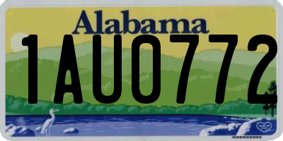 AL license plate 1AU0772