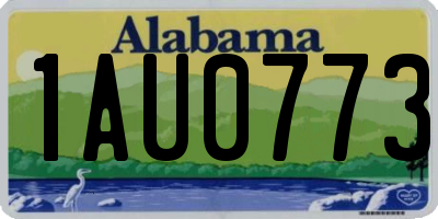 AL license plate 1AU0773