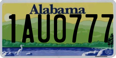 AL license plate 1AU0777