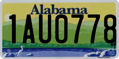 AL license plate 1AU0778