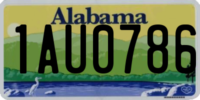 AL license plate 1AU0786