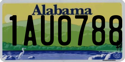 AL license plate 1AU0788