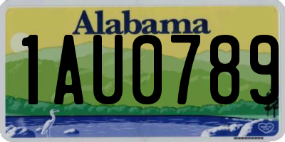 AL license plate 1AU0789