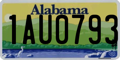 AL license plate 1AU0793