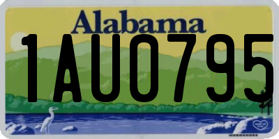AL license plate 1AU0795