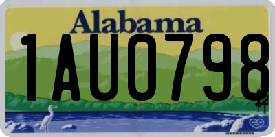 AL license plate 1AU0798