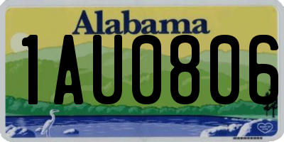 AL license plate 1AU0806