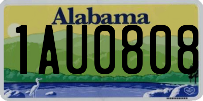 AL license plate 1AU0808