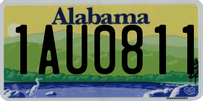 AL license plate 1AU0811