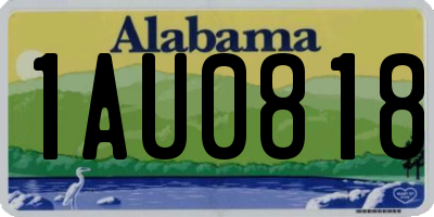 AL license plate 1AU0818