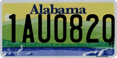 AL license plate 1AU0820