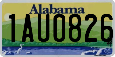 AL license plate 1AU0826