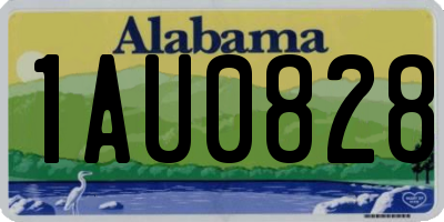 AL license plate 1AU0828