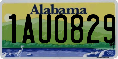 AL license plate 1AU0829