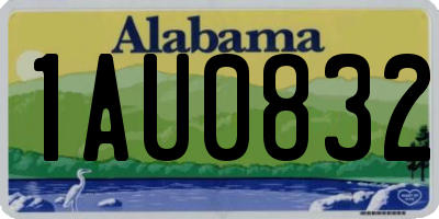 AL license plate 1AU0832