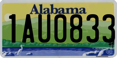 AL license plate 1AU0833