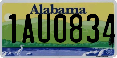 AL license plate 1AU0834