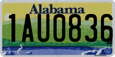 AL license plate 1AU0836