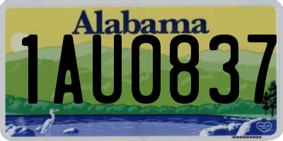 AL license plate 1AU0837