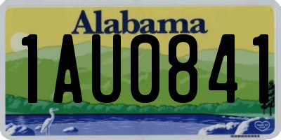 AL license plate 1AU0841