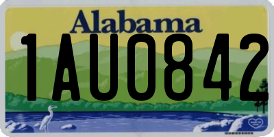 AL license plate 1AU0842
