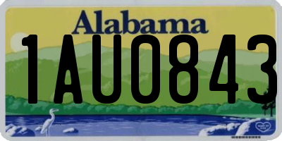 AL license plate 1AU0843