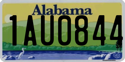 AL license plate 1AU0844