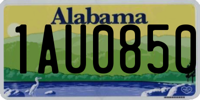 AL license plate 1AU0850