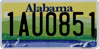AL license plate 1AU0851
