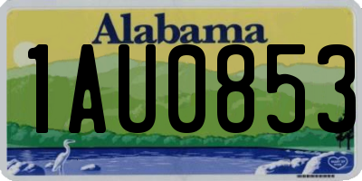 AL license plate 1AU0853