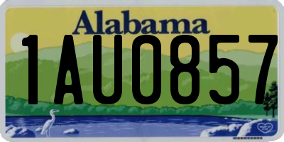 AL license plate 1AU0857