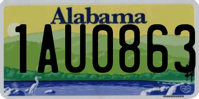 AL license plate 1AU0863