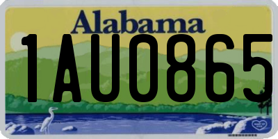 AL license plate 1AU0865