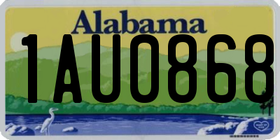 AL license plate 1AU0868