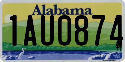AL license plate 1AU0874