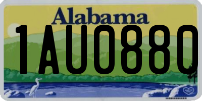 AL license plate 1AU0880