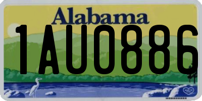 AL license plate 1AU0886
