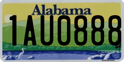 AL license plate 1AU0888