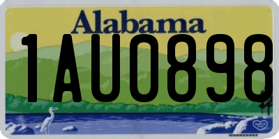 AL license plate 1AU0898