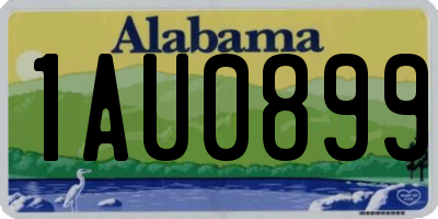 AL license plate 1AU0899