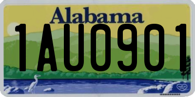 AL license plate 1AU0901
