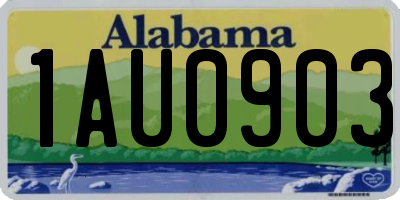 AL license plate 1AU0903