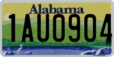 AL license plate 1AU0904