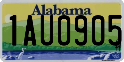 AL license plate 1AU0905