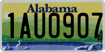 AL license plate 1AU0907