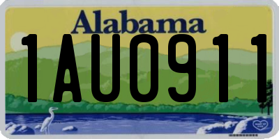 AL license plate 1AU0911