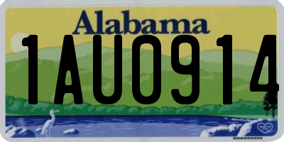 AL license plate 1AU0914