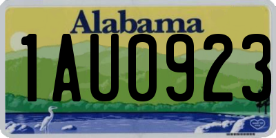 AL license plate 1AU0923