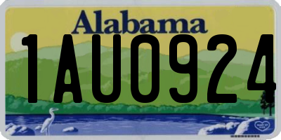 AL license plate 1AU0924