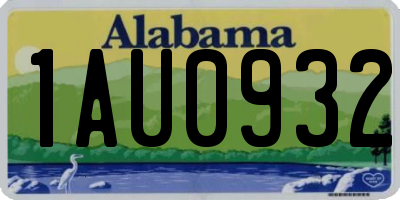AL license plate 1AU0932